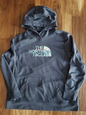 The North Face Women's Gray Logo Hoodie